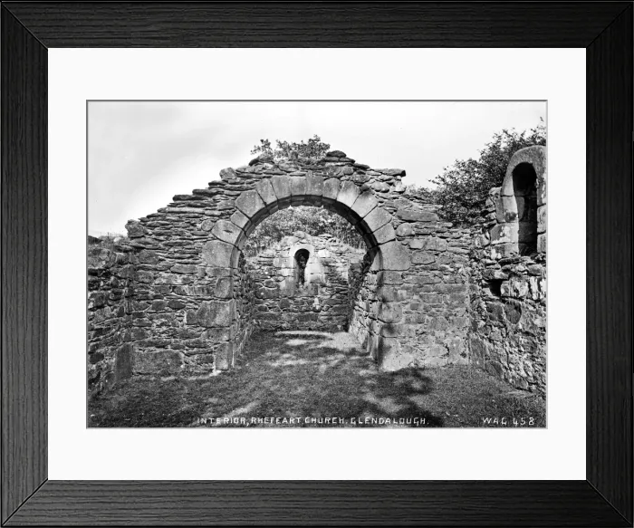 Framed Print : Interior, Rhefeart Church, Glendalough Framed Print : Interior, Rhefeart Church, Glendalough