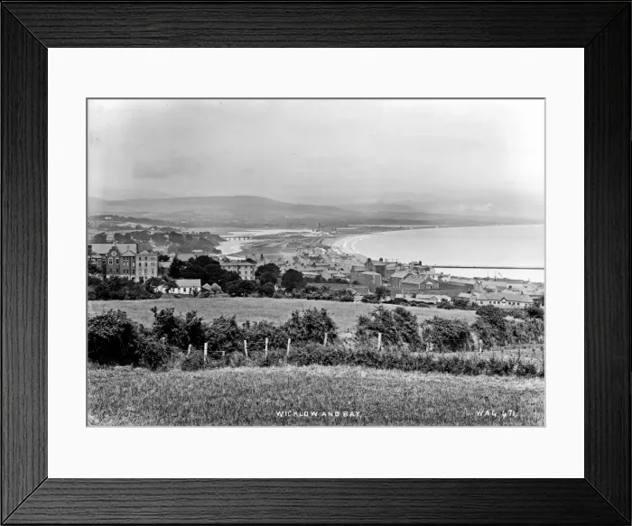 Framed Print : Wicklow and Bay Framed Print : Wicklow and Bay