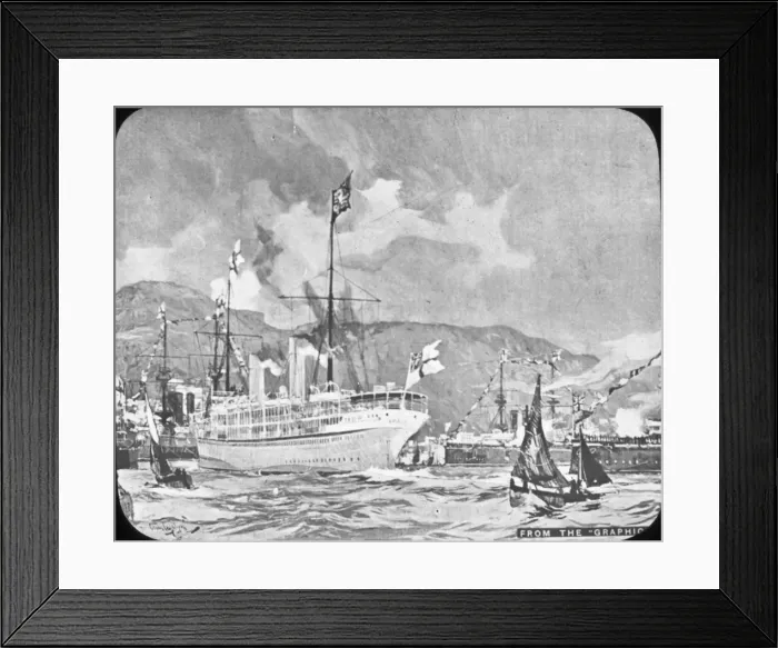 Framed Print : Tour of the Colonies - Gibraltar Arrival Framed Print : Tour of the Colonies - Gibraltar Arrival