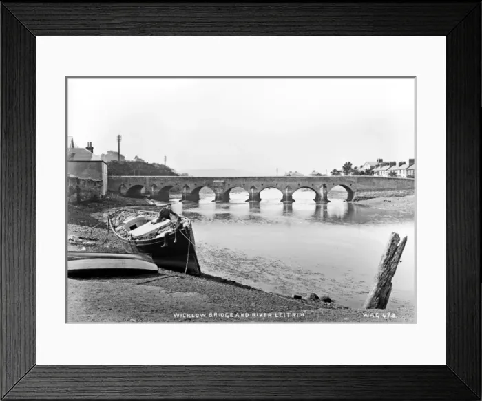 Framed Print : Wicklow Bridge and River Leitrim Framed Print : Wicklow Bridge and River Leitrim