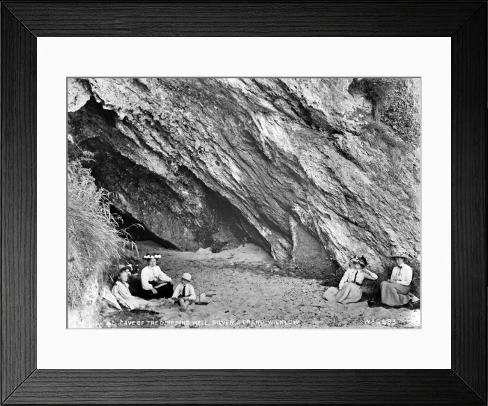 Framed Print : Cave of the Dripping Well, Silver Strand, Wicklow Framed Print : Cave of the Dripping Well, Silver Strand, Wicklow