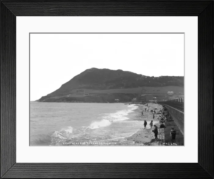 Framed Print : Bray Head and Strand, Co Wicklow Framed Print : Bray Head and Strand, Co Wicklow