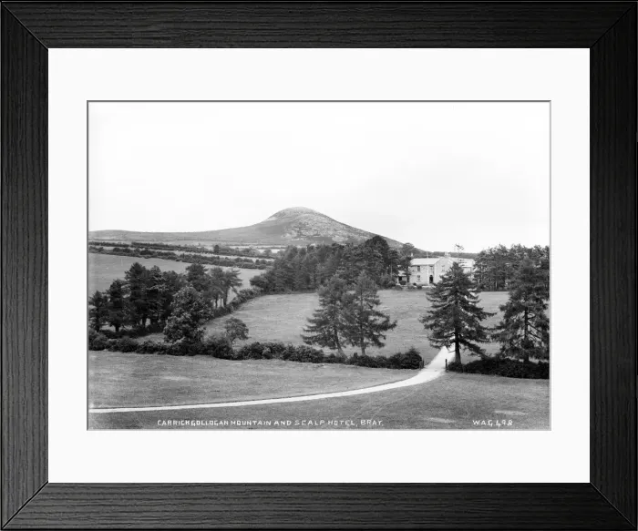 Framed Print : Carrickgollogan Mountain and Scalp Hotel, Bray