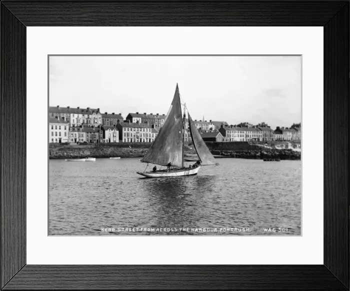 Framed Print : Kerr Street from Across the Harbour, Portrush Framed Print : Kerr Street from Across the Harbour, Portrush