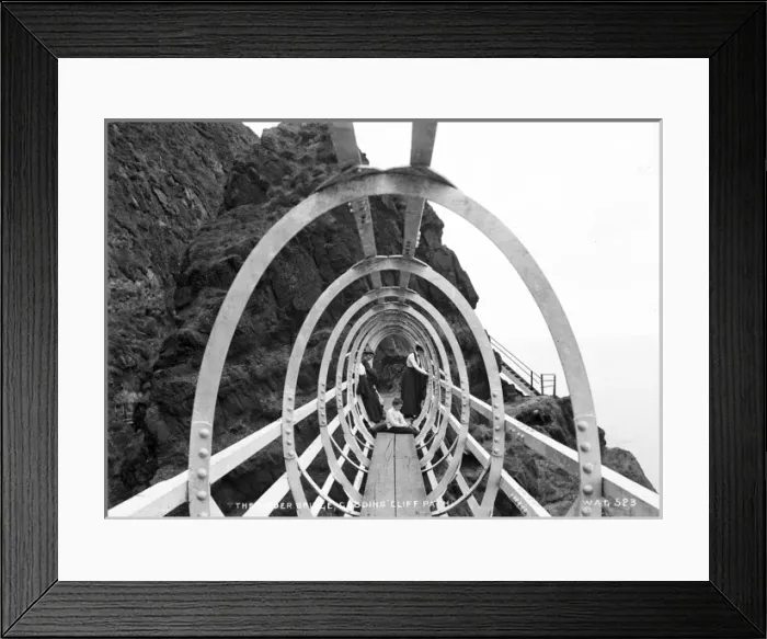 Framed Print : The Girder Bridge, Gobbins Cliff Path Framed Print : The Girder Bridge, Gobbins Cliff Path