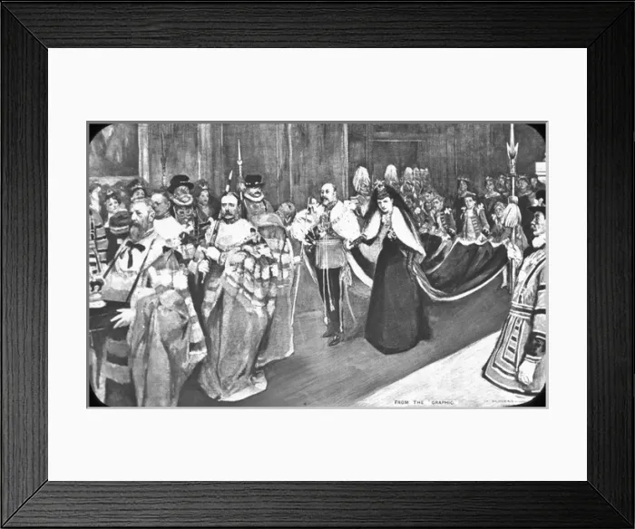 Framed Print : Tour of the Colonies - Kings Procession Framed Print : Tour of the Colonies - Kings Procession