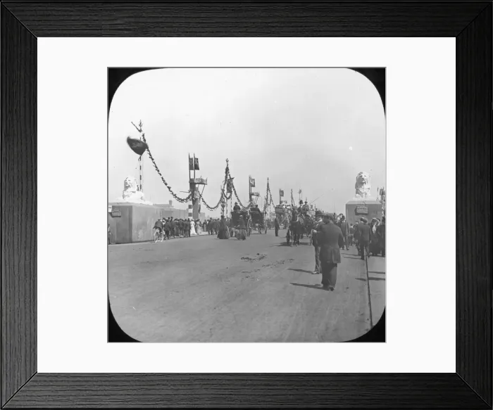 Framed Print : Tour of the Colonies - Westminster Bridge Decorated Framed Print : Tour of the Colonies - Westminster Bridge Decorated