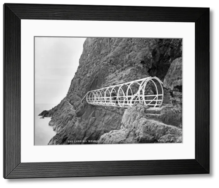 Framed Print : The Gobbins Bridge Framed Print : The Gobbins Bridge