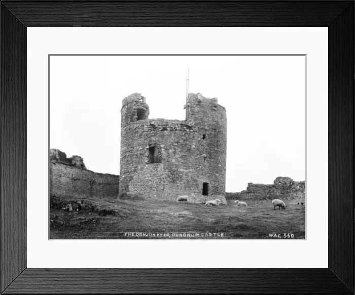 Framed Print : The Donjon Keep, Dundrum Castle Framed Print : The Donjon Keep, Dundrum Castle