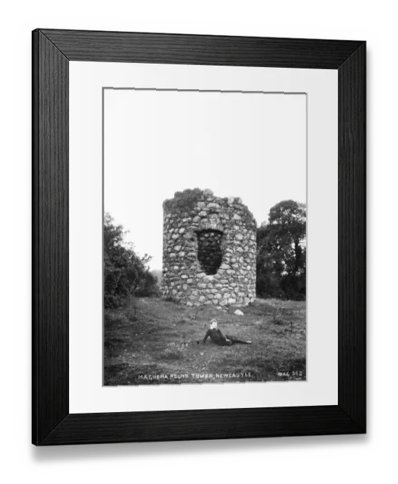 Framed Print : Maghera Round Tower, Newcastle Framed Print : Maghera Round Tower, Newcastle