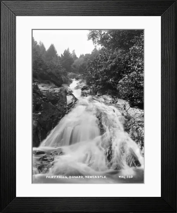 Framed Print : Fairy Falls, Donard, Newcastle Framed Print : Fairy Falls, Donard, Newcastle