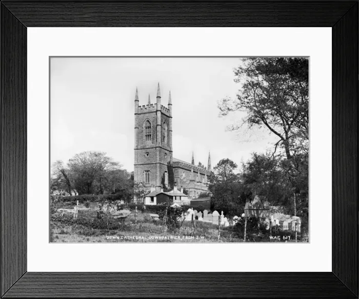 Framed Print : Down Cathedral, Downpatrick, from Sw Framed Print : Down Cathedral, Downpatrick, from Sw