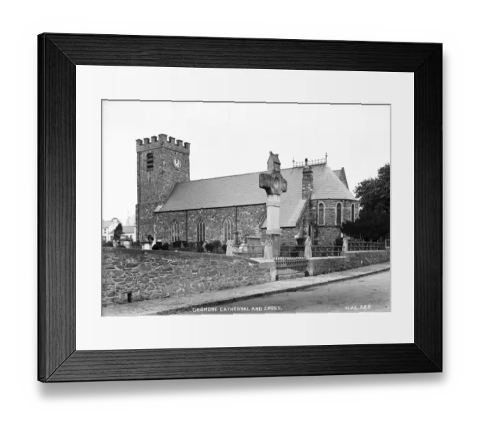 Framed Print : Dromore Cathedral and Cross Framed Print : Dromore Cathedral and Cross