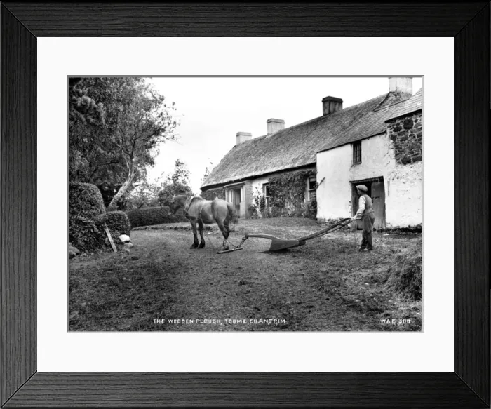 Framed Print : The Wooden Plough, Toome Co Antrim Framed Print : The Wooden Plough, Toome Co Antrim