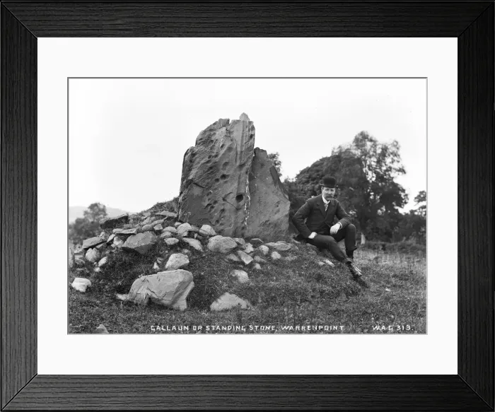 Framed Print : Callaun Or Standing Stone, Warrenpoint Framed Print : Callaun Or Standing Stone, Warrenpoint