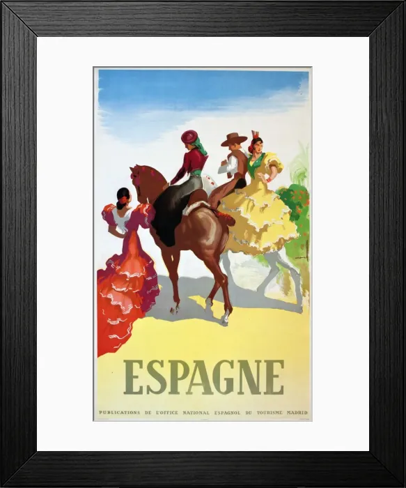 Framed Print : Poster, Spain Framed Print : Poster, Spain