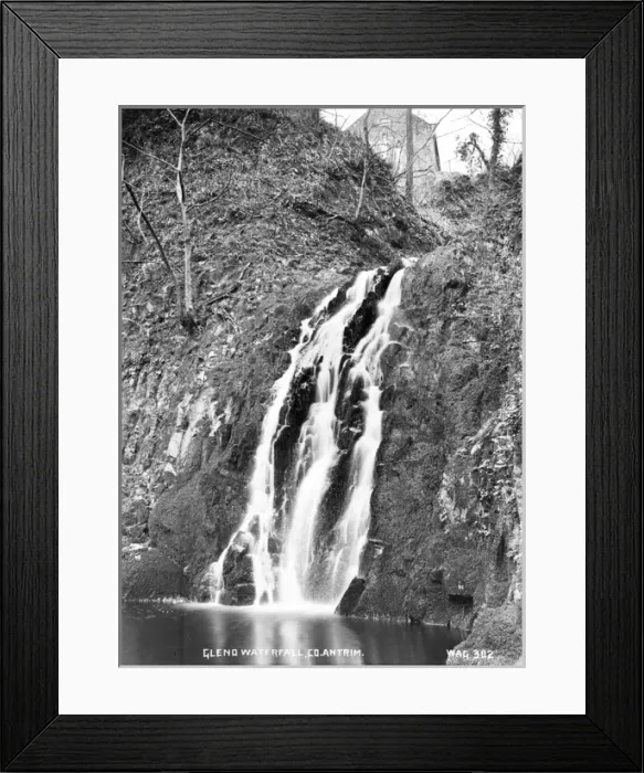 Framed Print : Gleno Waterfall, Co Antrim Framed Print : Gleno Waterfall, Co Antrim