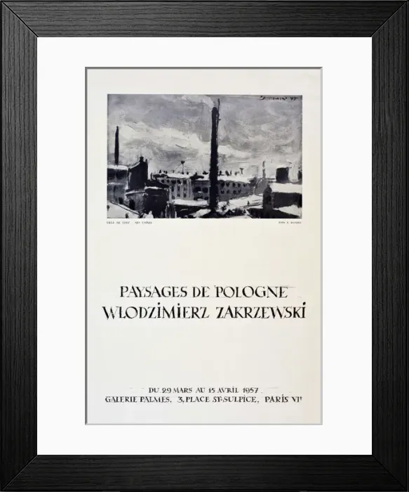 Framed Print : Poster, art exhibition, Wlodzimierz Zakrzewski, Paris Framed Print : Poster, art exhibition, Wlodzimierz Zakrzewski, Paris