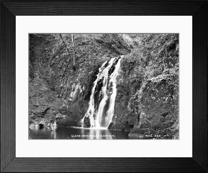 Framed Print : Gleno Waterfall, Co Antrim Framed Print : Gleno Waterfall, Co Antrim
