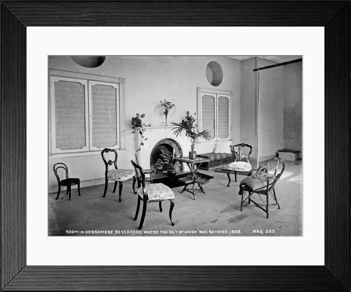 Framed Print : Room in Derramore, Bessbrook, where the Act of Union was R Framed Print : Room in Derramore, Bessbrook, where the Act of Union was R