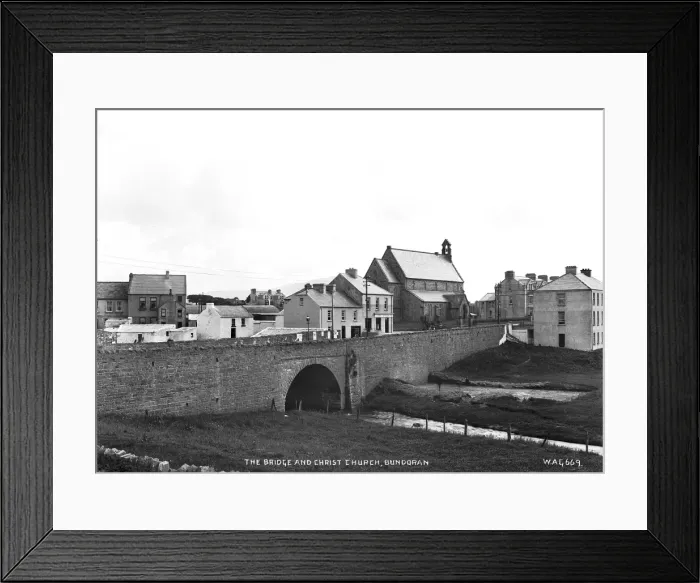 Framed Print : The Bridge and Christ Church, Bundoran Framed Print : The Bridge and Christ Church, Bundoran