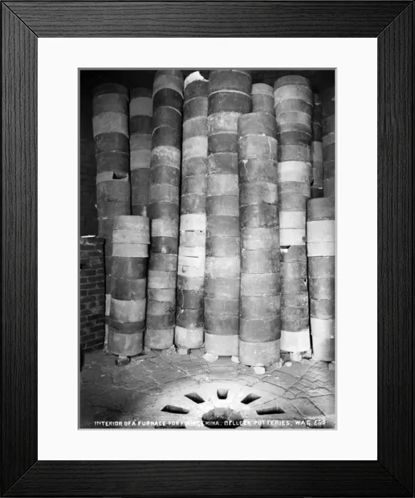 Framed Print : Interior of a Furnace for Firing China, Belleek Potteries Framed Print : Interior of a Furnace for Firing China, Belleek Potteries