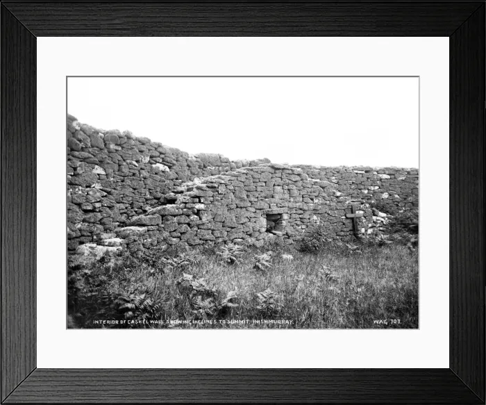 Framed Print : Interior of Cashel Wall, Showing Inclines to Summit, Inishmu Framed Print : Interior of Cashel Wall, Showing Inclines to Summit, Inishmu