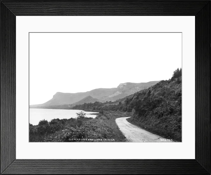 Framed Print : Glencar Lakes and Cliffs, Co Sligo Framed Print : Glencar Lakes and Cliffs, Co Sligo