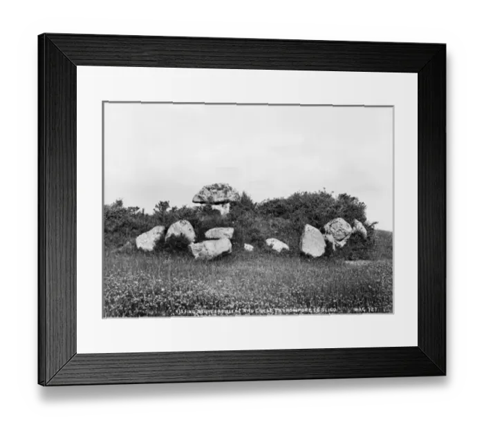 Framed Print : Kissing Stone Cromlech and Circle, Carrowmore, Co Sligo Framed Print : Kissing Stone Cromlech and Circle, Carrowmore, Co Sligo