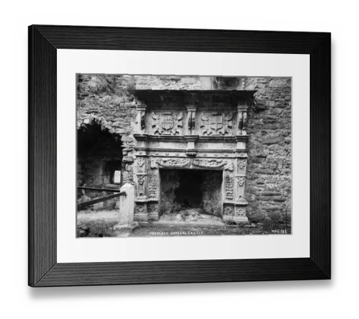 Framed Print : Fireplace, Donegal Castle Framed Print : Fireplace, Donegal Castle