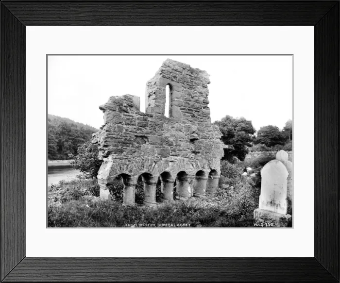 Framed Print : The Cloisters, Donegal Abbey Framed Print : The Cloisters, Donegal Abbey