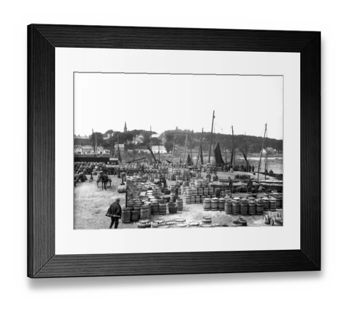 Framed Print : Ardglass in the Herring Season Framed Print : Ardglass in the Herring Season