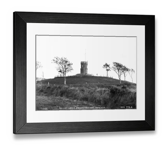 Framed Print : Bellas Tower and Earthen fort, Ardglass Framed Print : Bellas Tower and Earthen fort, Ardglass