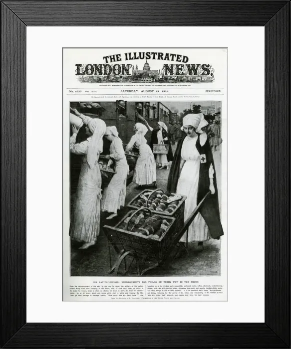 Framed Print : Ravitailleuses delivering bread and comforts to soldiers Framed Print : Ravitailleuses delivering bread and comforts to soldiers