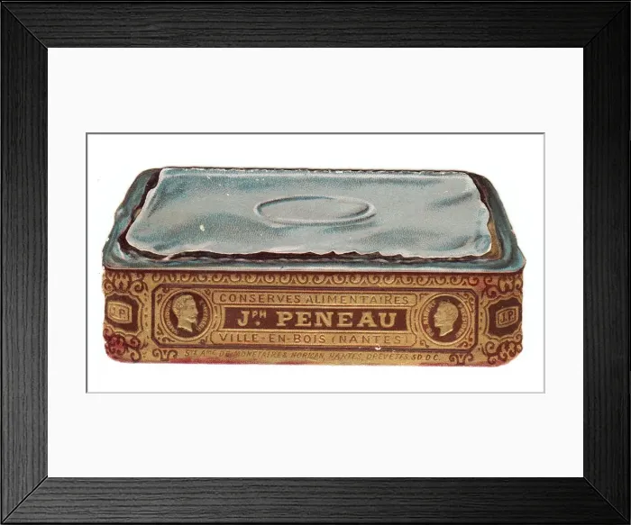 Framed Print : Greetings card in the shape of a sardine tin Framed Print : Greetings card in the shape of a sardine tin