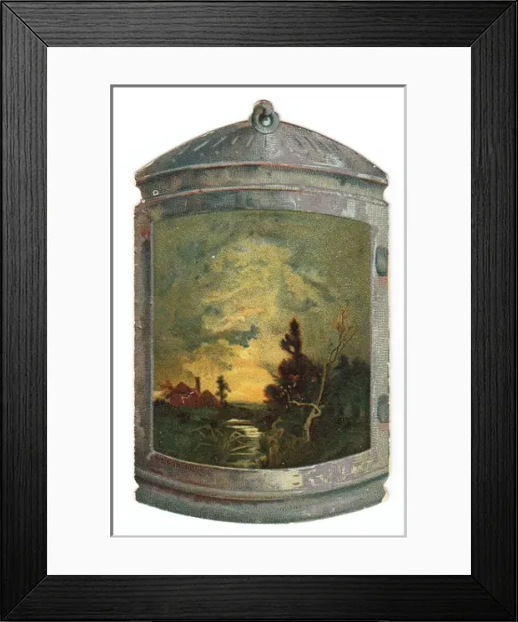 Framed Print : Greetings card in the shape of a lantern Framed Print : Greetings card in the shape of a lantern