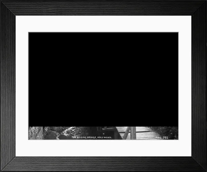 Framed Print : The Kissing Bridge, Holywood Framed Print : The Kissing Bridge, Holywood