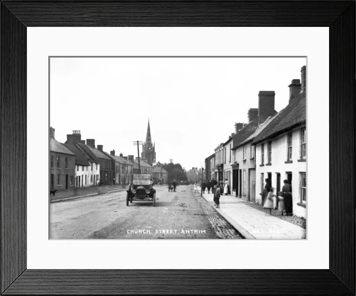 Framed Print : Church Street, Antrim Framed Print : Church Street, Antrim