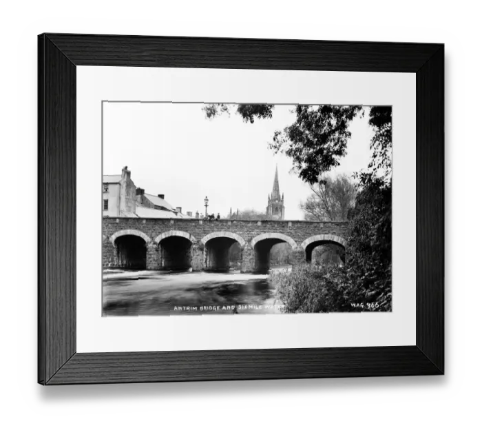 Framed Print : Antrim Bridge and Sixmile Water Framed Print : Antrim Bridge and Sixmile Water