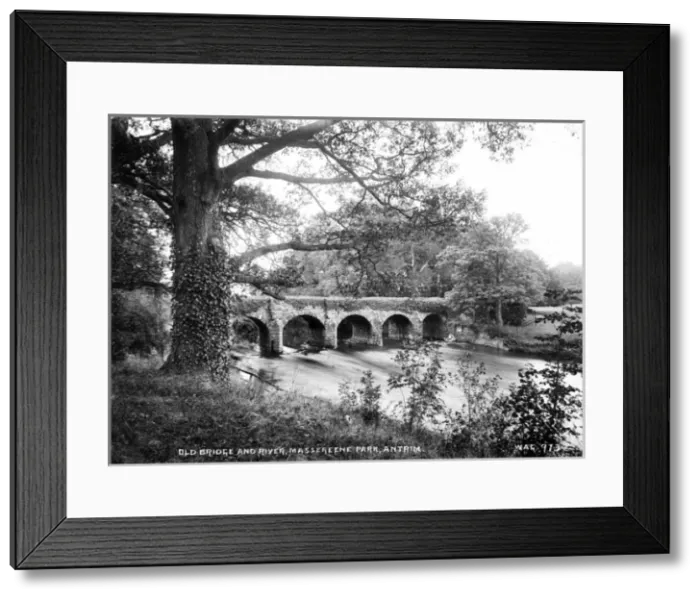 Framed Print : Old Bridge and River, Massereene Park, Antrim Framed Print : Old Bridge and River, Massereene Park, Antrim