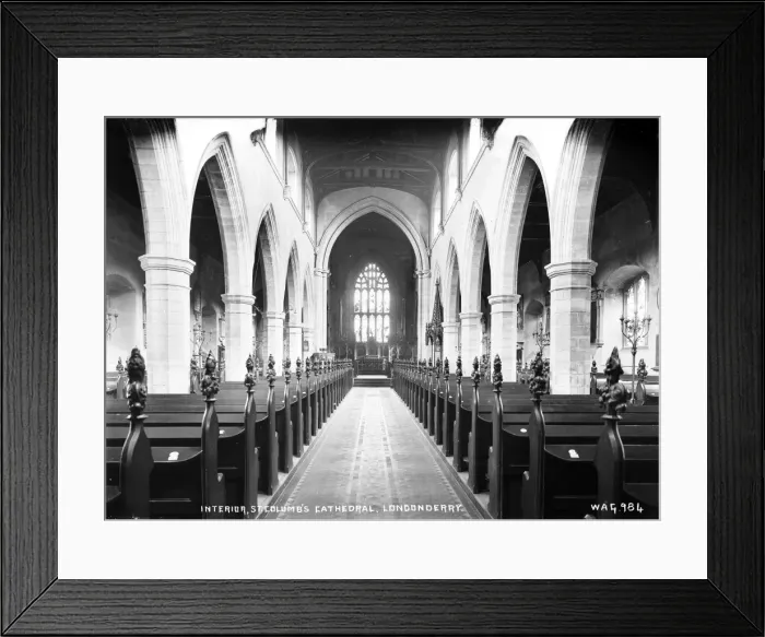Framed Print : Interior, St. Columbs Cathedral. Londonderry Framed Print : Interior, St. Columbs Cathedral. Londonderry