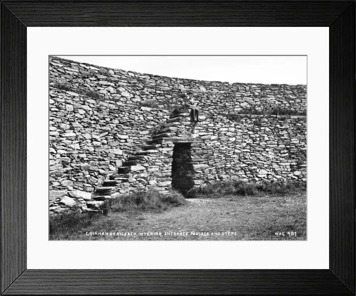 Framed Print : Grianan of Aileach, Interior, Entrance Passage and Steps Framed Print : Grianan of Aileach, Interior, Entrance Passage and Steps