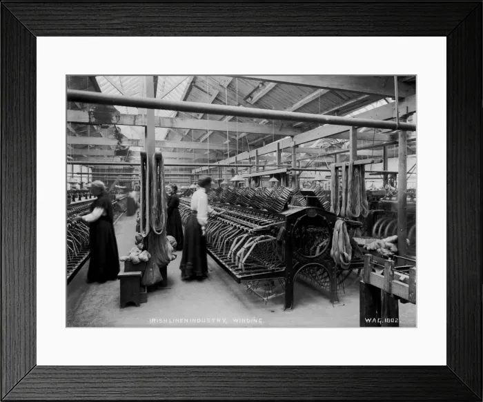 Framed Print : Irish Linen Industry, Winding Framed Print : Irish Linen Industry, Winding