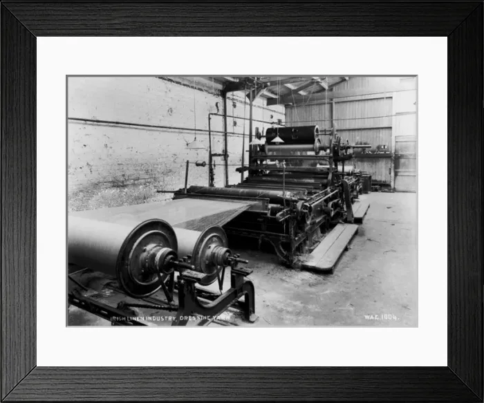 Framed Print : Irish Linen Industry, Dressing Yarn Framed Print : Irish Linen Industry, Dressing Yarn