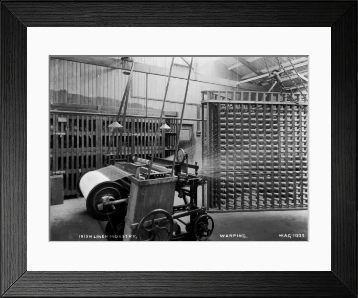 Framed Print : Irish Linen Industry, Warping Framed Print : Irish Linen Industry, Warping