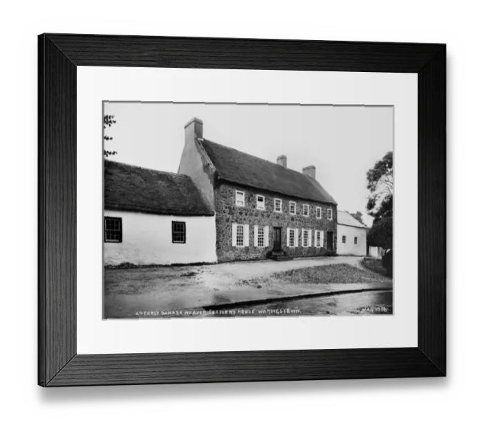 Framed Print : An Early Damask Weaver Settlers House, Waringstown Framed Print : An Early Damask Weaver Settlers House, Waringstown