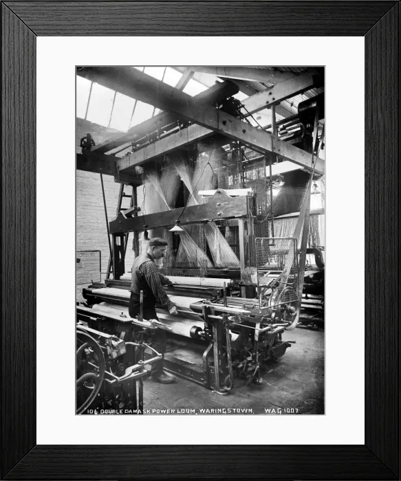Framed Print : 10 1 / 4 Double Damask Power Loom, Waringstown Framed Print : 10 1 / 4 Double Damask Power Loom, Waringstown