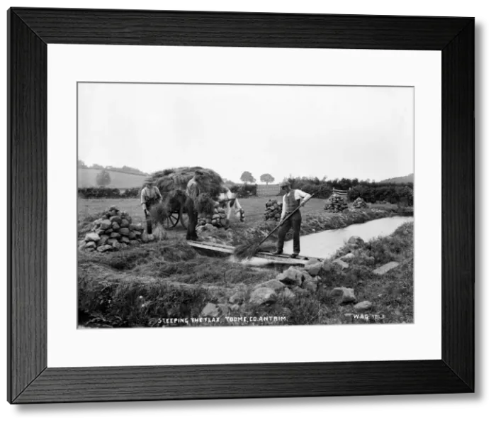 Framed Print : Steeping the Flax, Toome, Co. Antrim Framed Print : Steeping the Flax, Toome, Co. Antrim