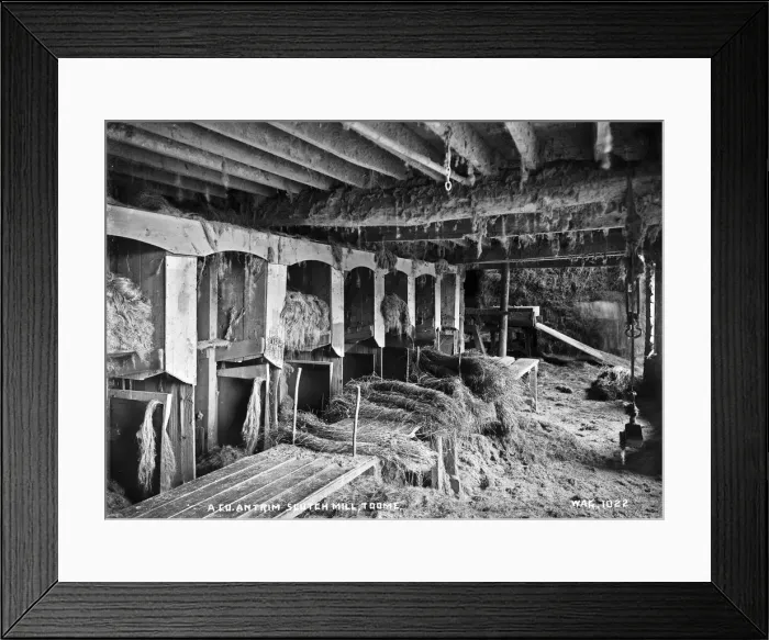 Framed Print : A Co. Antrim Scutch Mill, Toome Framed Print : A Co. Antrim Scutch Mill, Toome