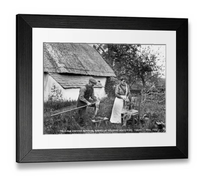 Framed Print : The Clove, used for Removing Shoves After Hand Scutching, To Framed Print : The Clove, used for Removing Shoves After Hand Scutching, To